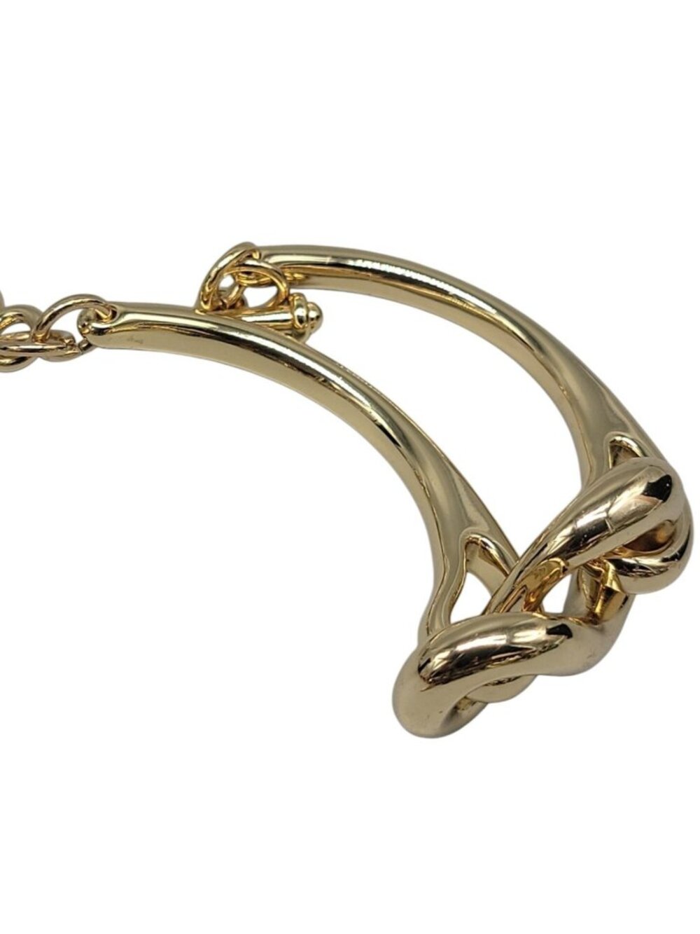 Roberto RFM L infinito Bracelet Bikini Line Gold Tone Metal Link Size 6.5" - Picture 10 of 12